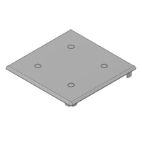 60-030-0 MODULAR SOLUTIONS POLYAMIDE END CAP 90MM X 90MM, GRAY